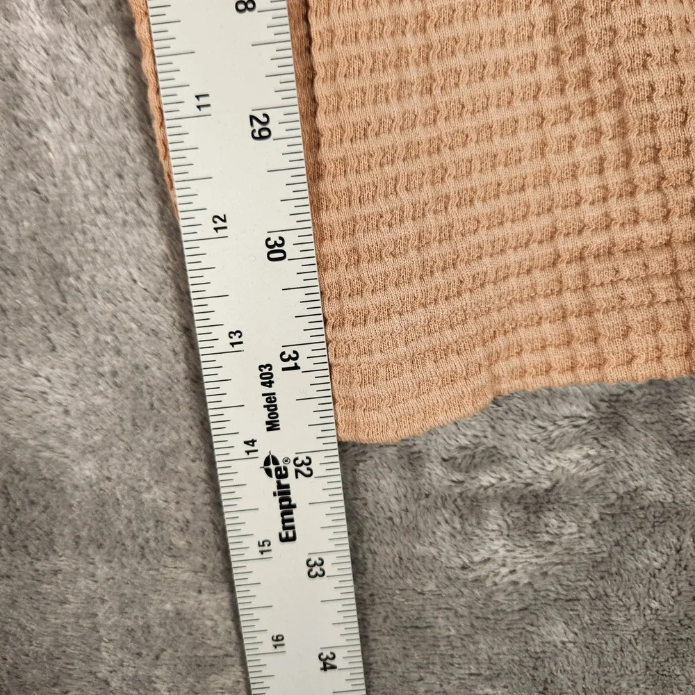 Adidas Waffle Knit‎ Pants Mens Small Tan Excellent Drawstring Joggers JL6556